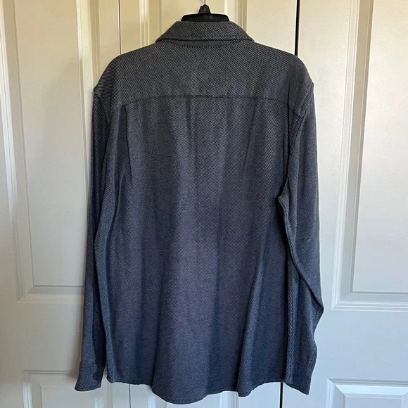 St. John's Bay Gray Casual Button Down Shirt - Picture 2 of 5